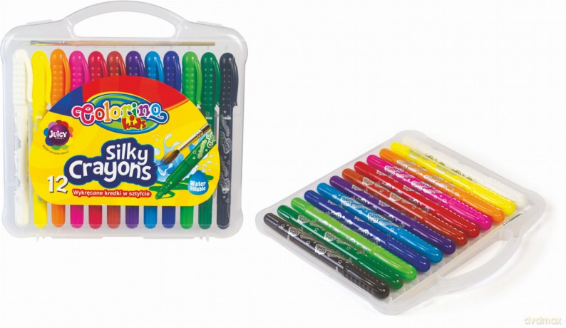 Kredki świecowo-żelowe 12 kolorów wykręcane Colorino