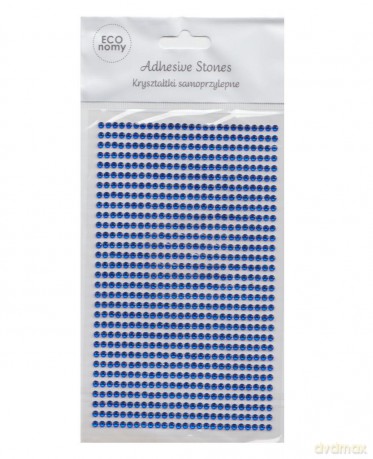 Kryształki samoprzylepne 3 mm Dark Blue