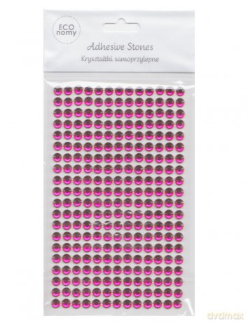 Kryształki samoprzylepne 6 mm Fuchsia