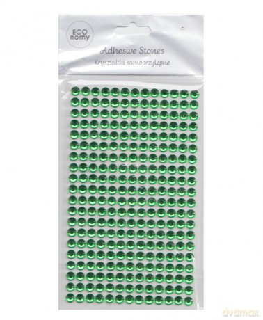 Kryształki samoprzylepne 6 mm Light Green