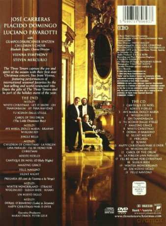 Domingo/Carreras/Pavarotti: The Three Tenors Christmas [CD]