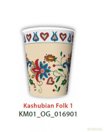 Kubeczki papierowe KM 016901 Kashubian Folk 1