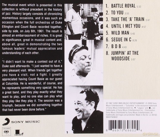 Duke Ellington & Count Basie: First Time! The Count Meets The Duke (Original Columbia Jazz Classics) [CD]