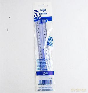 Linijka 20 cm podwójna
