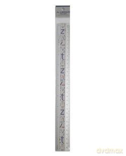 Linijka aluminiowa 30 cm Litery fioletowe