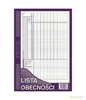 Lista obecności A4