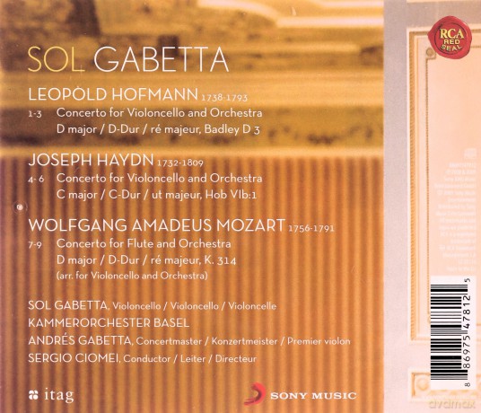 Sol Gabetta: Haydn/Hofmann/Mozart: Cello Concertos (International Version) [CD]