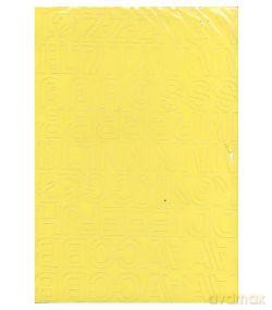 Litery samoprzylepne 2,5 cm żółte