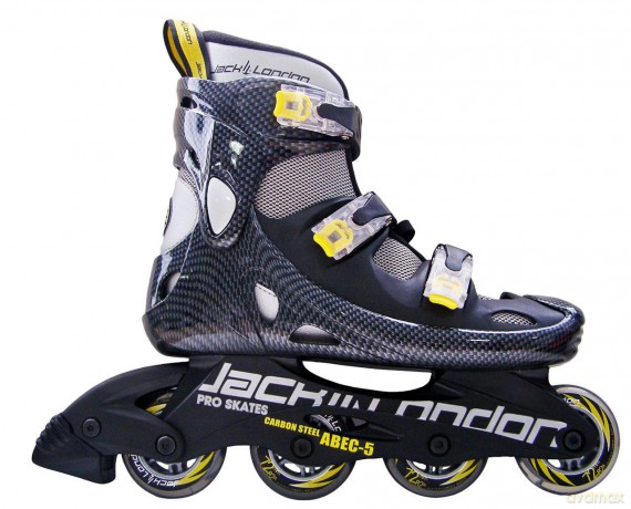 Łyżworolki Space 05 czarno-żółte 224475 rozmiar 40 [SPORT]