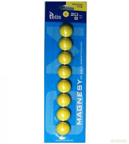 Magnesy do tablic żółte 20mm GM300-PY8