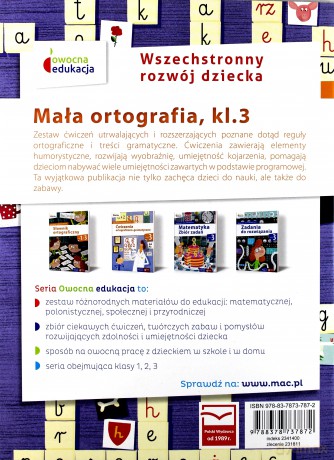 Mała ortografia Klasa 3 [KSIĄŻKA]