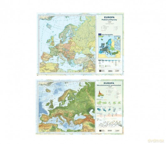 Mapa Europy. Podział polityczny [KSIĄŻKA]