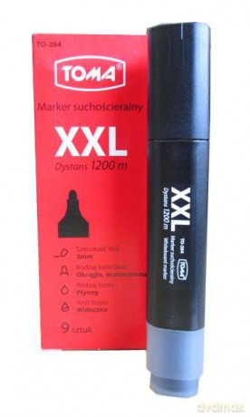 Marker do tablic XXL czarny