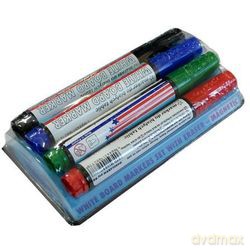 Marker do tablicy z gąbką 4 kolory