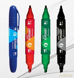 Marker Flipchart KM503 czarny końcówka okrągła/ścięta