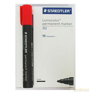 Marker Lumocolor permanentny okrągły czerwony
