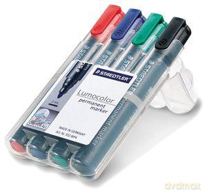 Marker permanentny 4 kolory ścięty