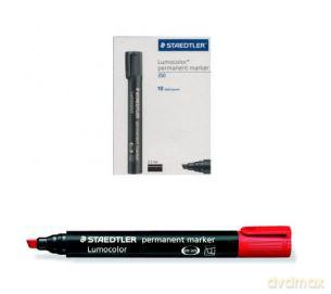 Marker permanentny Lumocolor ze ściętą końcówką czerwony 350-2