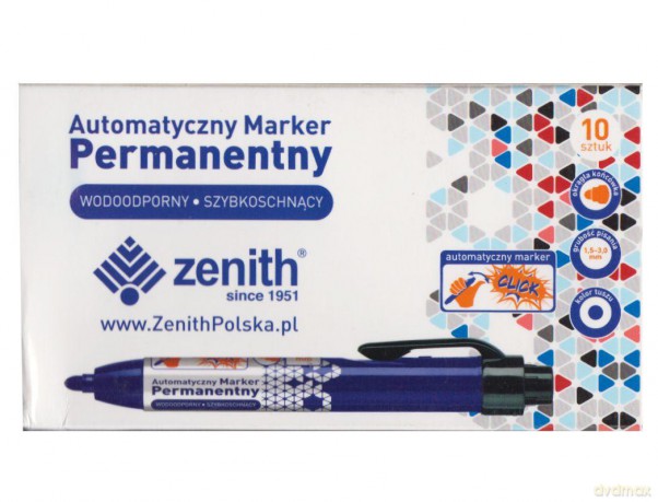 Marker permanentny z okrągłą końcówką Click niebieski