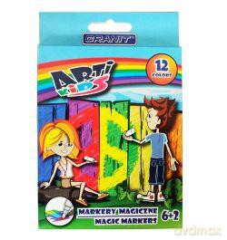 Markery magiczne Arti Kids 12 kolorów