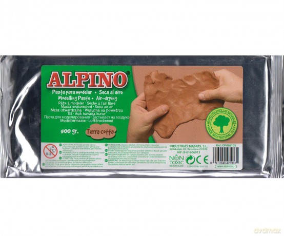Masa plastyczna 500 g terrakotowa