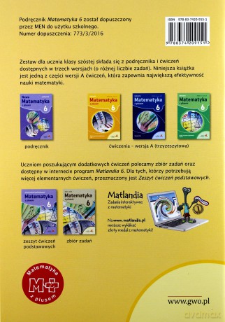 Matematyka z plusem Szkoła podstawowa klasa 6 ćwiczenia cz.1/3 wersja A Liczby i wyrażenia algebraiczne cz.1 [KSIĄŻKA]