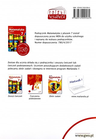 Matematyka z plusem Szkoła podstawowa klasa 7 ćwiczenia - Macin Karpiński, Małgorzata Dobrowolska, Marta Jucewicz [KSIĄŻKA]