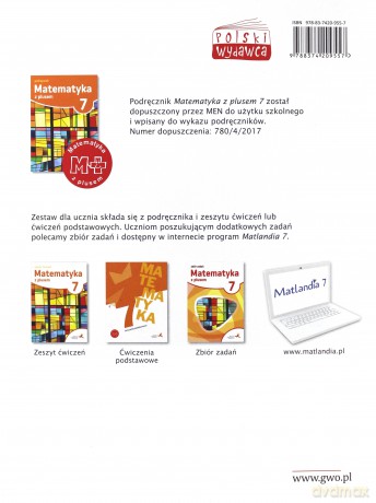 Matematyka z plusem Szkoła podstawowa klasa 7 ćwiczenia podstawowe - Jacek Lech [KSIĄŻKA]