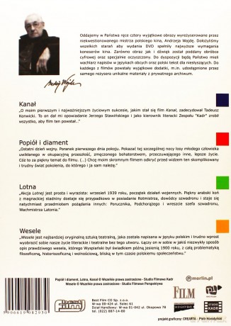 Andrzej Wajda: Kanał / Popiół i diamnet / Lotna / Wesele [BOX] [4DVD]