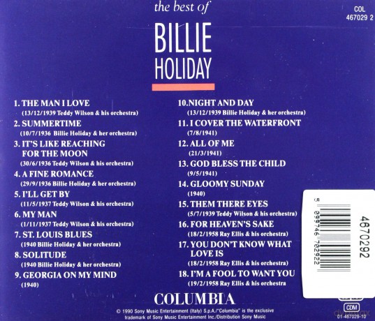 Billie Holiday: The Best Of Billie Holiday [CD]