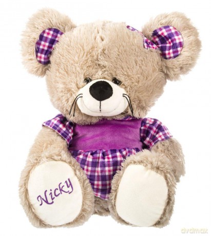 Myszka Nicky w sukience - 42cm