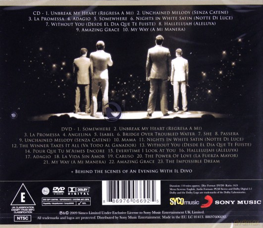 Il Divo: An Evening With Il Divo - Live in Barcelona [CD]+[DVD]
