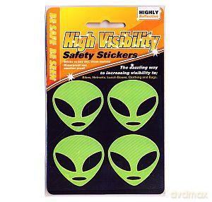 Naklejki odblaskowe żółte Alien
