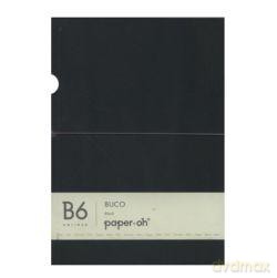 Notatnik Buco B6/112 kartek w linie Black