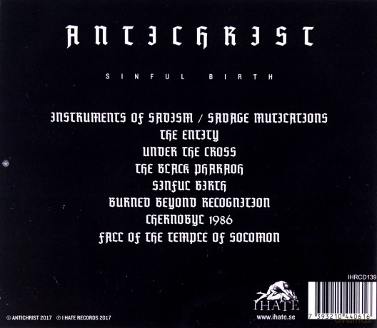 Antichrist: Sinful Birth [CD]