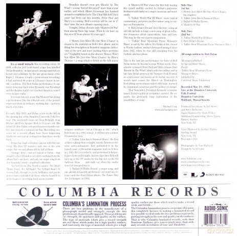 Bob Dylan: Bob Dylan In Concert: Brandeis University 1963 [Winyl]