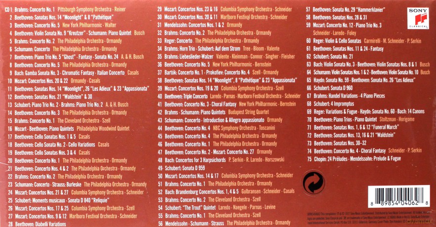 Rudolf Serkin: Rudolf Serkin - The Complete Columbia Album Collection [75CD]