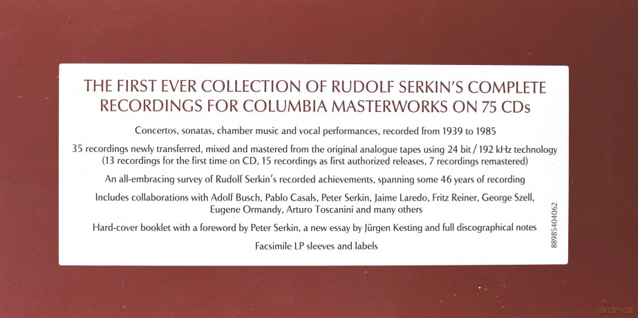 Rudolf Serkin: Rudolf Serkin - The Complete Columbia Album Collection [75CD]