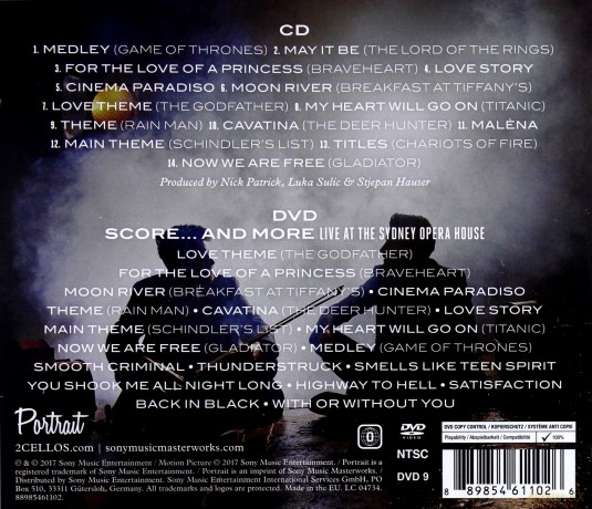 2CELLOS: Score (Deluxe Edition) [CD]+[DVD]