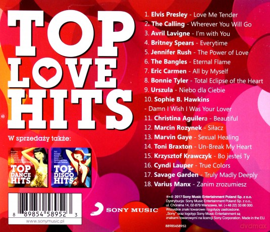 Top Love Hits [CD]