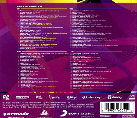 Trance 100 - Summer 2017 [4CD]
