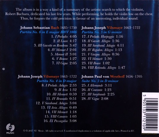 Robert Bachara: Bachara Plays Bach And Predecessors [CD]