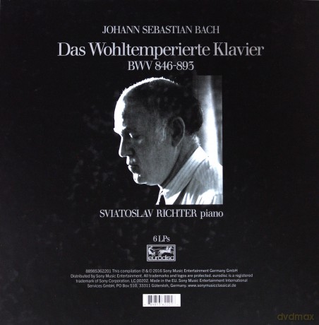 Sviatoslav Richter: Bach: Das Wohltemperierte Klavier [6xWinyl]