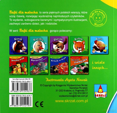 Co biedronka wie o ogonkach. Bajki dla malucha - Wiesław Drabik [KSIĄŻKA]