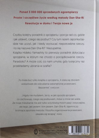 Dan-sha-ri Jak posprzątać by oczyścić swoje serce i umysł - Hideko Yamashita [KSIĄŻKA]