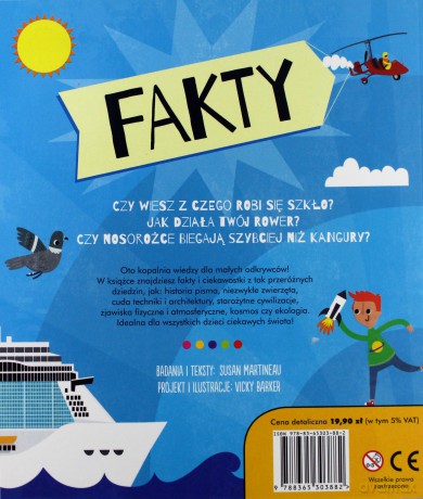 Fakty. 100 ciekawostek dla mądrych dzieci - Susan Martineau [KSIĄŻKA]