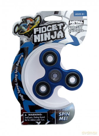 Fidget spinner metalowy niebieski
