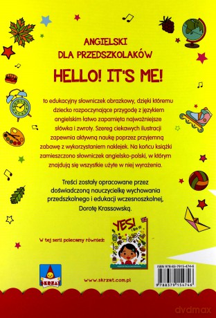 Hello it s me. Angielski dla przedszkolaków - Dorota Krassowska [KSIĄŻKA]