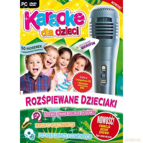 Karaoke dla dzieci. Rozśpiewane dzieciaki z mikrofonem [DVD]