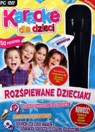 Karaoke dla dzieci. Rozśpiewane dzieciaki z mikrofonem [DVD]